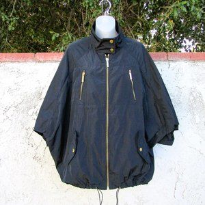M Michael Kors navy raglan sleeves anorak windbreaker M